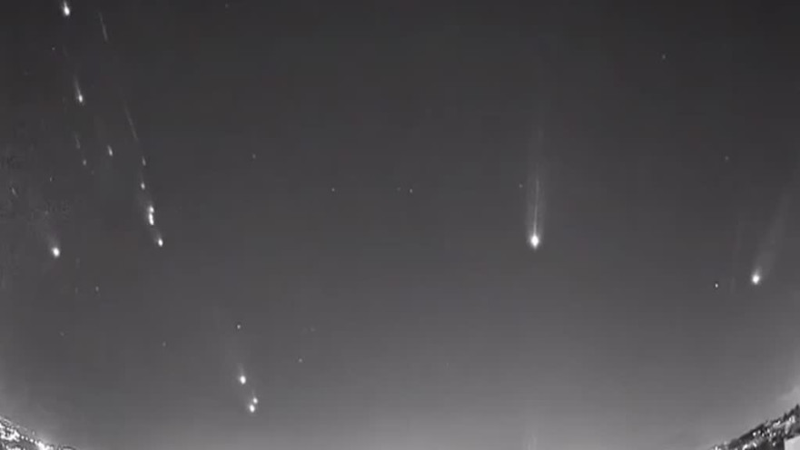 תיעוד מהמתקפה האיראנית