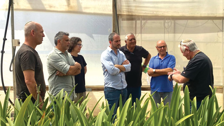 מפגש עבודה בקיבוץ סעד עם נציגי המועצה והחקלאים