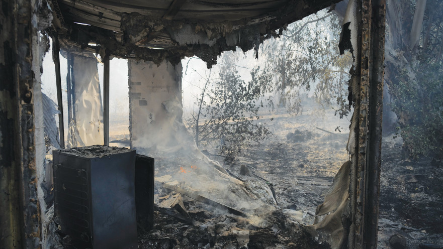 נזק מרקטה בצפון
