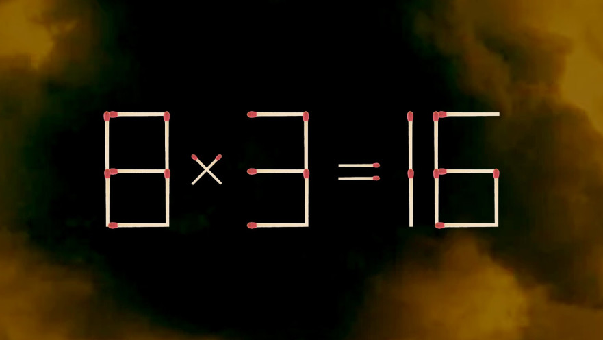 עליכם להזיז גפרור אחד בלבד כדי לפתור את המשוואה