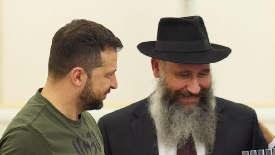 זלנסקי והרב מאיר סטמבלר