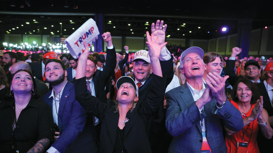 תומכים של טראמפ בליל הבחירות