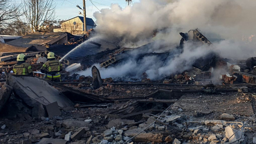 קייב לאחר ההפצצה הרוסית