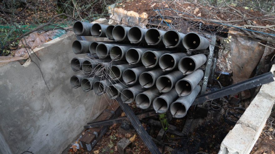 משגר הרקטות שאותר בדרום לבנון