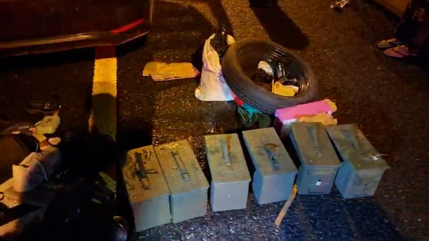 התחמושת שנתפסה בצפון