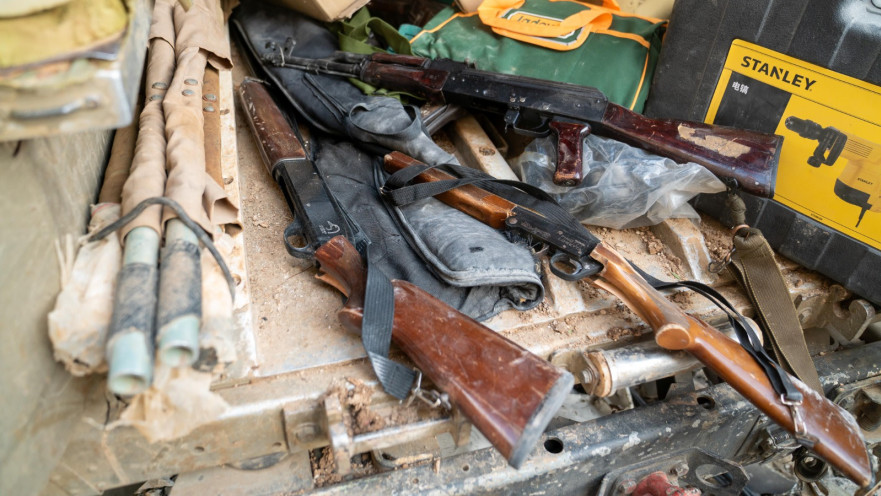 אמל"ח שאותר בדרום לבנון לאחר הפסקת האש