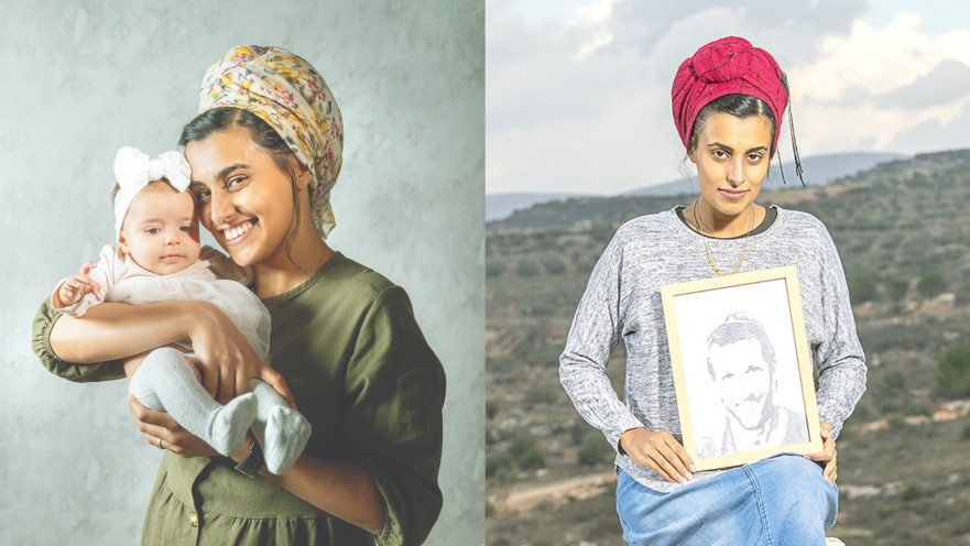 מימין: הילה קליין בדצמבר 2023, משמאל: הילה ובתה אורי אריאל