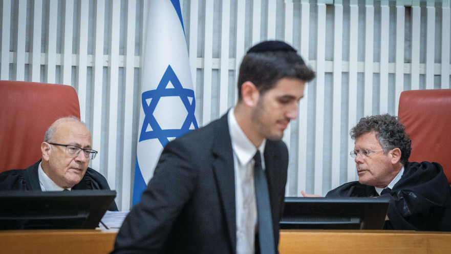 יצחק עמית ויוסף אלרון, צילום ארכיון