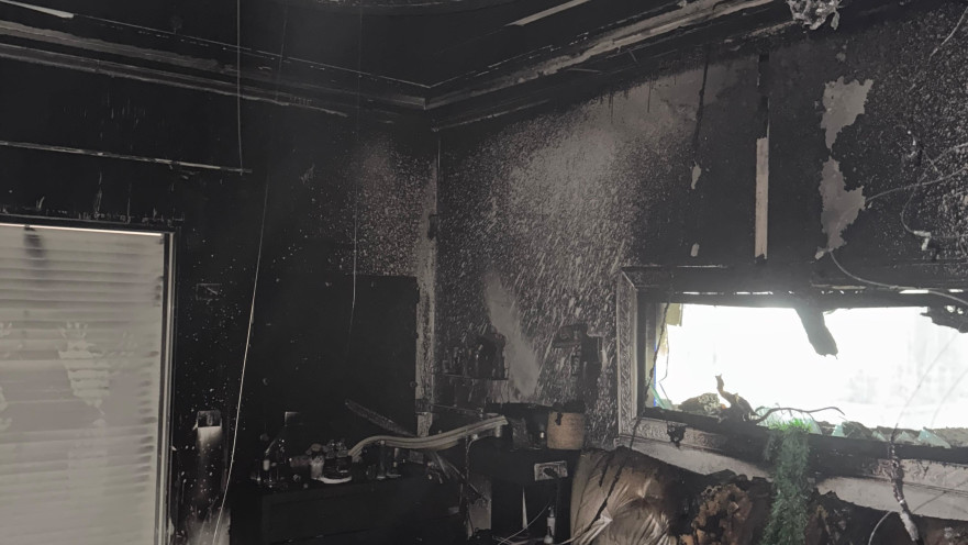 בית שנשרף במשמר השבעה