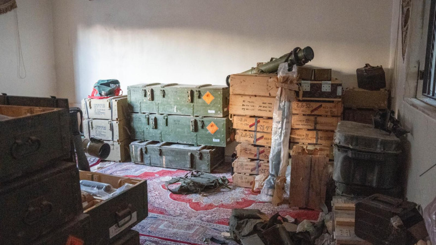 אמל"ח שנתפס בדרום לבנון