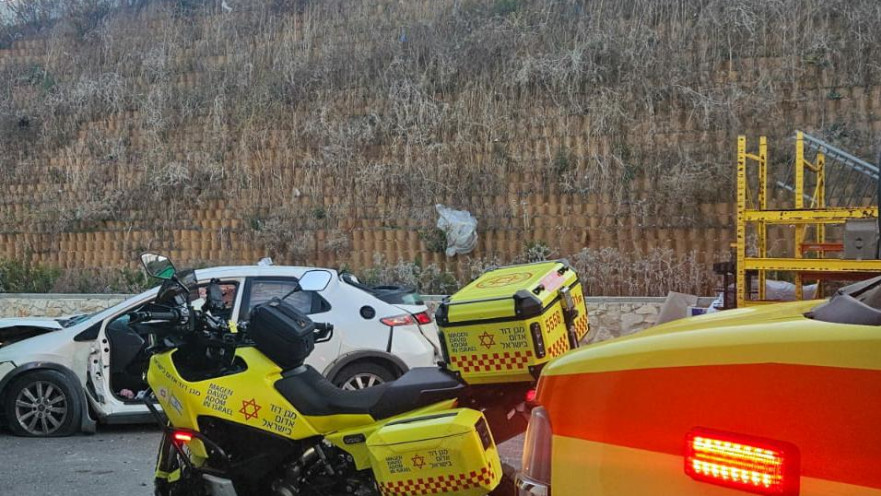 זירת התאונה בנוף הגליל
