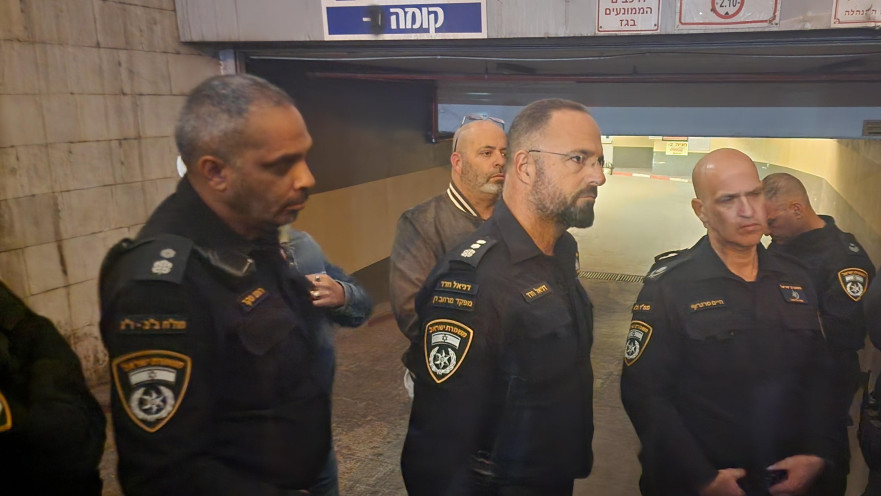 כוחות המשטרה בזירת פיגוע הדריסה בבני ברק