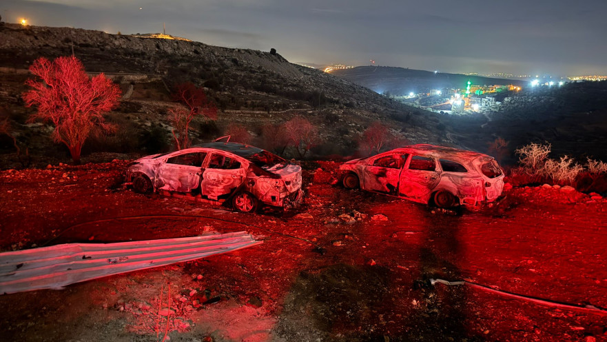 הרכבים שנשרפו בבנימין