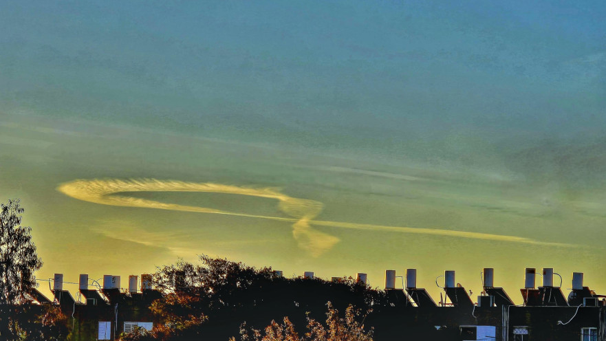 מחווה מרגשת. סמל החטופים מעל נוף הגליל