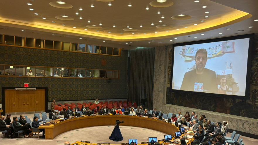 מיכאל לוי בפני מועצת הביטחון של האו"ם