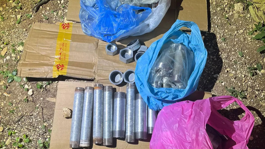 חומרי הנפץ שנתפסו אצל תושב הצפון שתכנן פיגוע תופת בשטח ישראל