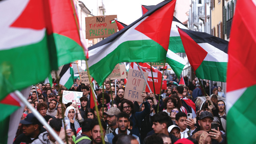 הפגנה אנטי-ישראלית באיטליה