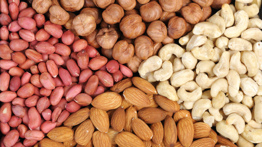 סוגי אגוזים שונים - כולם מועילים לגוף