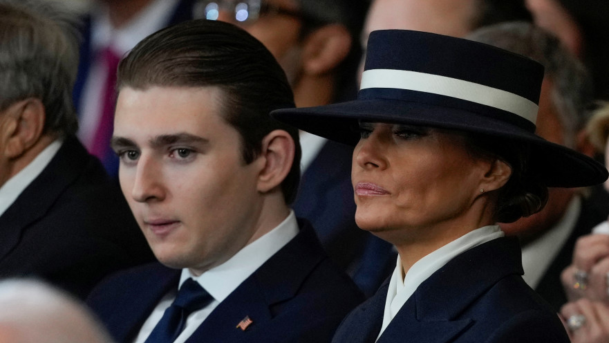 בארון ומלניה טראמפ