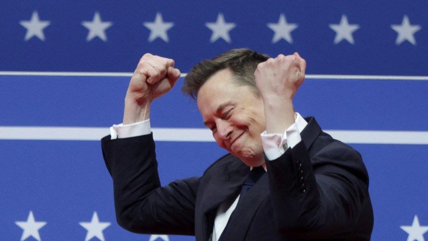 אילון מאסק נרגש בטקס ההשבעה