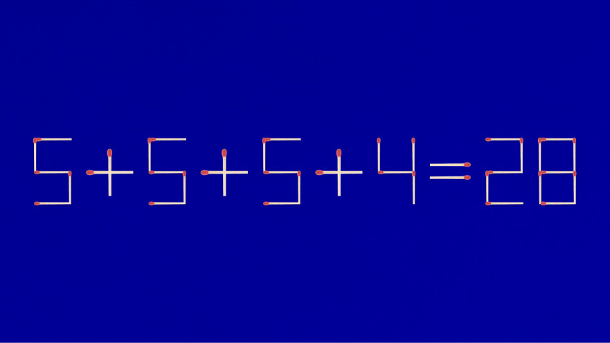 האם תצליחו לפתור את המשוואה באמצעות הזזת גפרור אחד בלבד?