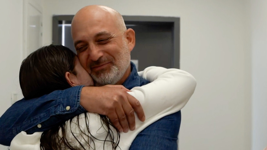 נעמה לוי עם אביה