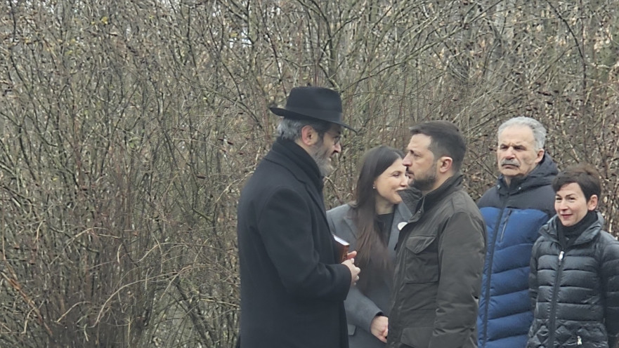 נשיא אוקראינה זלנסקי בטקס