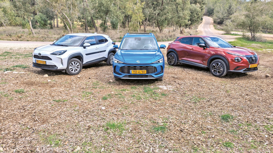 מבחן קרוסאוברים היברידים. טויוטה יאריס קרוס, ניסאן ג'וק, MG ZS