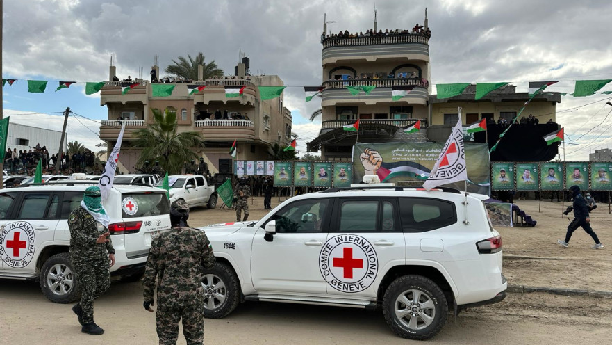 רכבי הצלב האדום ברצועת עזה