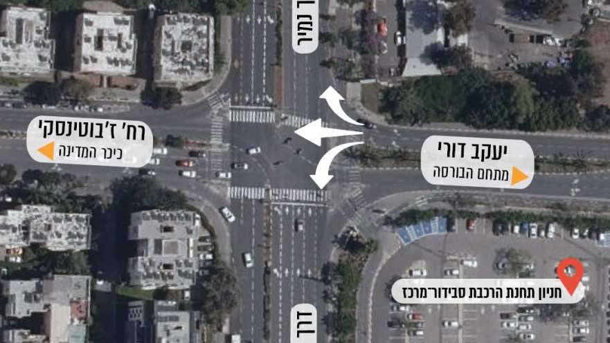 הציר שנפתח מהבורסה ברמת גן לתל אביב