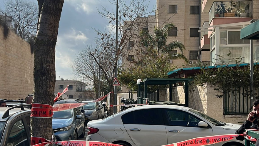 זירת תאונת פגע וברח בירושלים