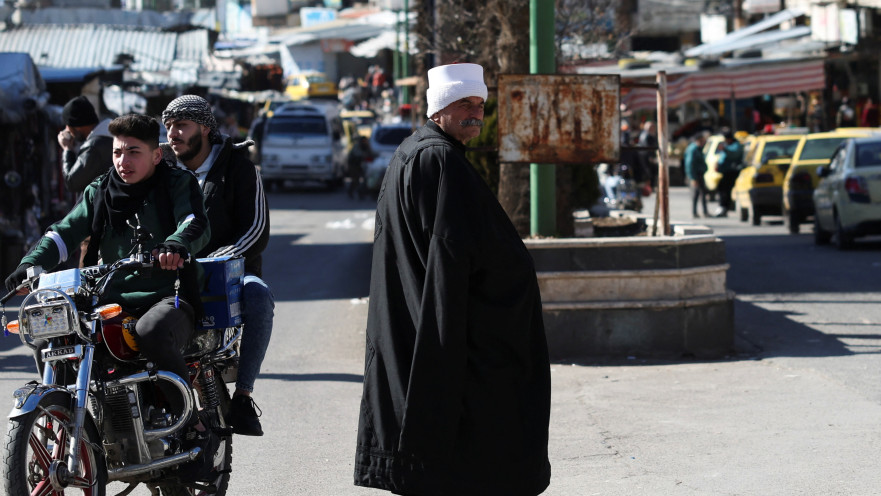 תושבים דרוזים במחוז סווידא בדרום סוריה