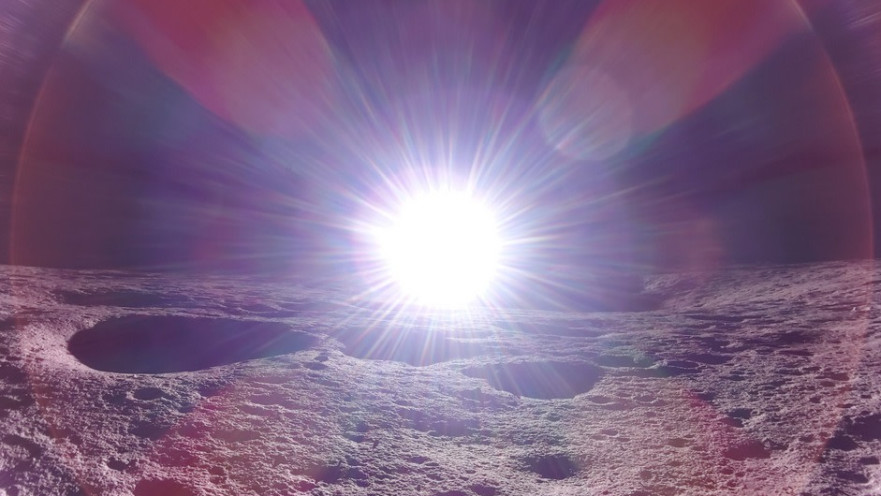 זריחה מפני הירח