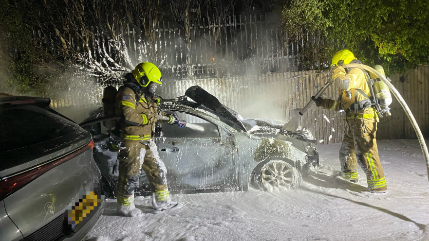 פיצוץ רכב בכפר סבא