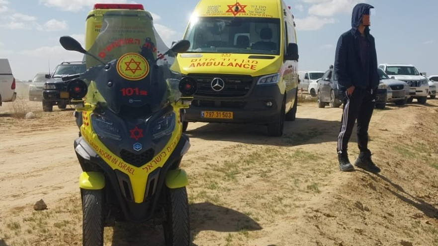 זירת התאונה סמוך לנבטים