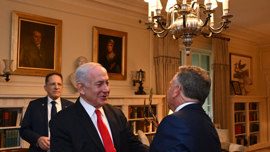 בנימין נתניהו נפגש עם סטיב ויטקוף בבלייר-האוס בוושינגטון