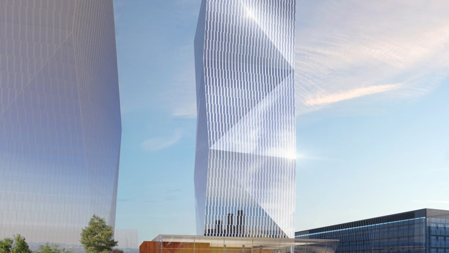 הדמיה מגדל בן 30 קומות בפארק עתידים תל אביב