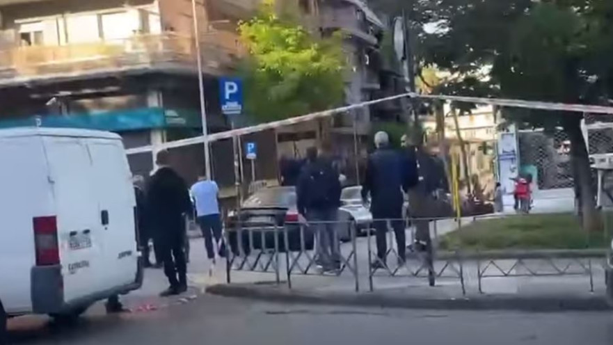 זירת פיצוץ הכספומט בסלוניקי