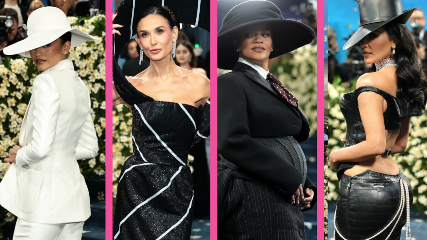 משמאל לימין: זנדאיה, דמי מור, ריהאנה, קים קרדשיאן