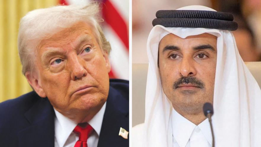 דונלד טראמפ, שיח' תמים בן חמד אאל ת'אני