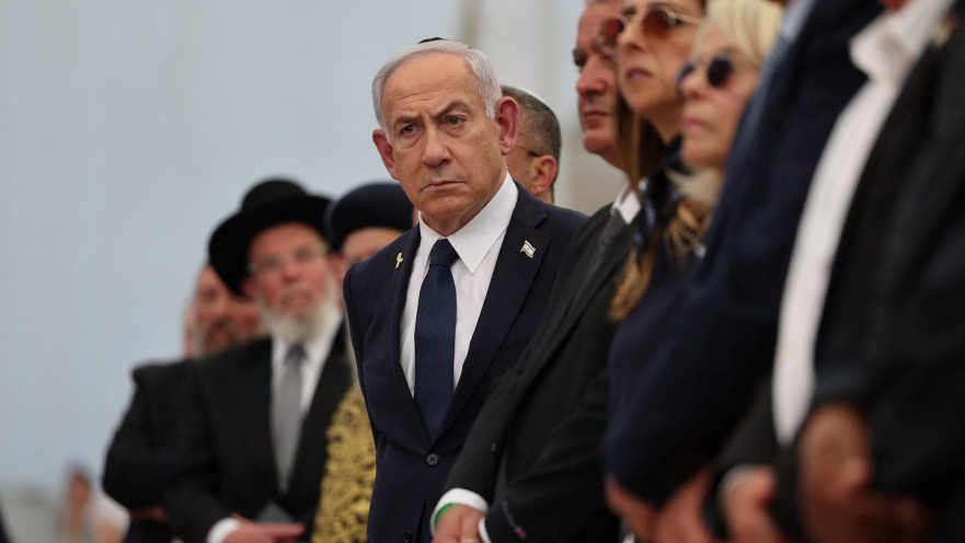 נתניהו בטקס יום הזיכרון