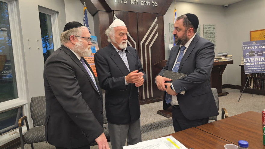 הרב הספרדי של באקו ערך מסע פגישות עם מנהיגים יהודיים בארה"ב