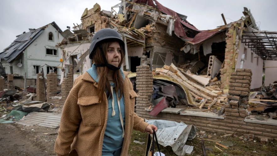 הריסות מתקיפה רוסית באוקראינה