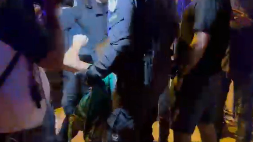 פינוי מפגינים מצודת זאב