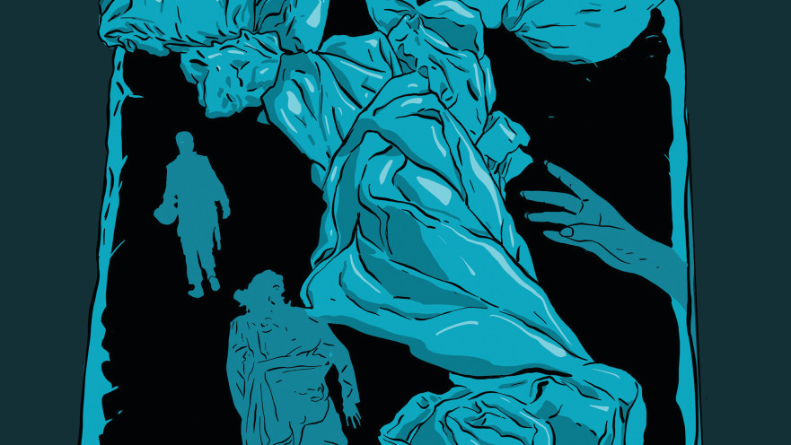 אמהות בוכות על הבן שאבד. (איור: אורי פינק)