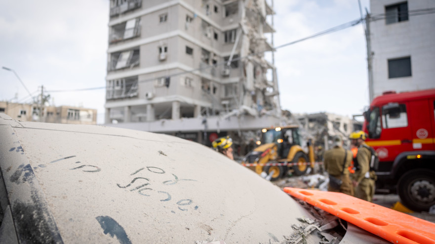 זירת האירוע בבת ים