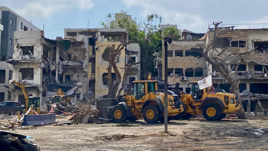 ההרס בת"א מפגיעת טיל איראני