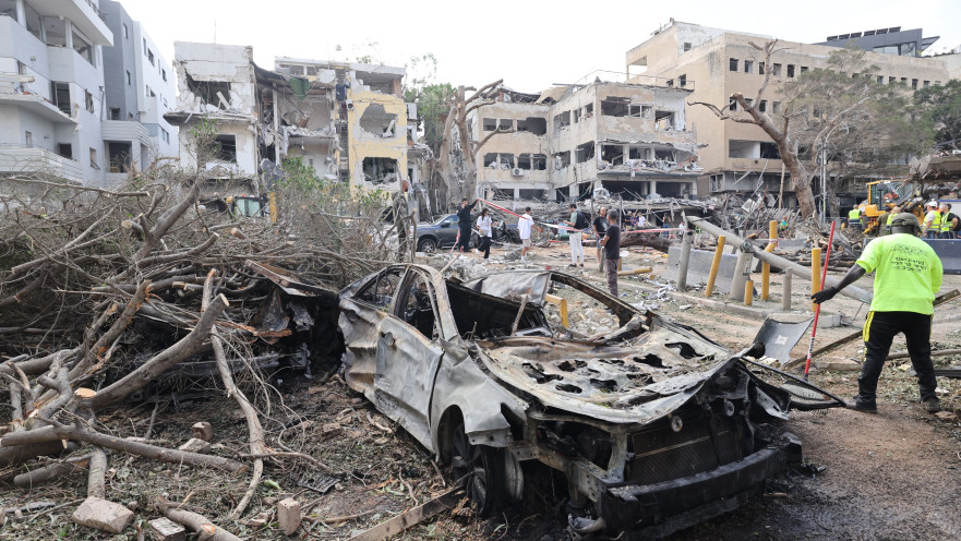 פגיעה ישירה בתל אביב