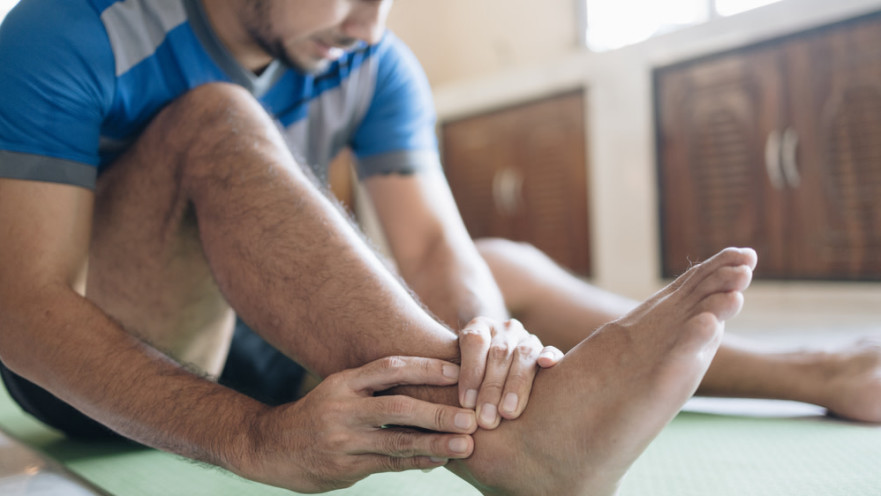 קרסול נקוע. תנועה חדה בדרך לממ"ד