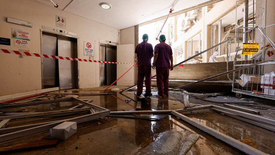 הרס בבית החולים סורוקה